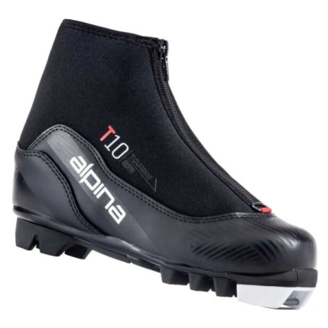 Alpina T 10 JR Detská obuv na bežecké lyžovanie, čierna, veľkosť