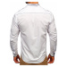 Biela pánska elegantná košeľa s dlhými rukávmi BOLF 4707