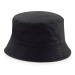 Beechfield Obojstranný bavlnený klobúk - Čierna / svetlošedá