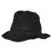 Braid Bast Bucket Hat Black