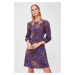 Trendyol Purple Binding Detailed Dress Purple