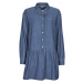 Tommy Jeans  TJW CHAMBRAY SHIRT DRESS  Krátke šaty Modrá