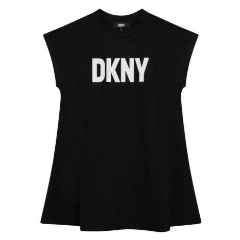DKNY Každodenné šaty D32863 S Čierna Regular Fit