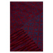 ŠÁL GANT G PATTERN WOVEN SCARF WINE RED