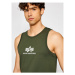 Alpha Industries Tank top Basic 126566 Zelená Regular Fit