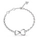 Guess Nežný oceľový náramok so srdiečkami Mon Amour JUBB04618JWRH 14,5 cm