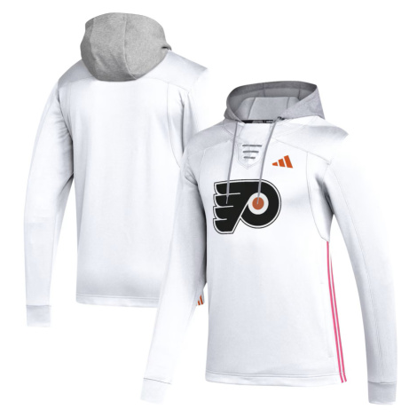 Philadelphia Flyers pánska mikina s kapucňou Adidas Refresh Skate Lace white