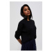 Sweater with decorative knitting - black