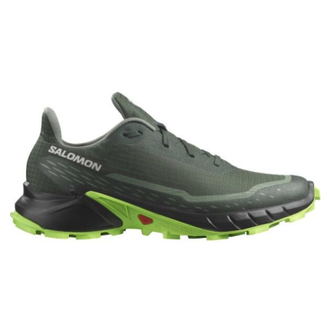 Salomon ALPHACROSS 5 Pánska trailová obuv, tmavo zelená, veľkosť 46