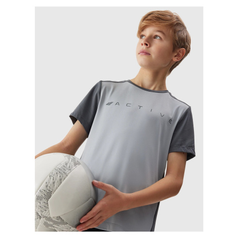 4F Sports Quick Dry T-Shirt for Boys - Grey