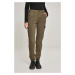 Women's high-waisted cargo trousers olive