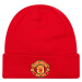 Červená pánska čiapka New Era Core Cuff Beanie Manchester United FC Hat 11213213