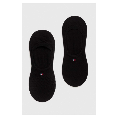 Ponožky Tommy Hilfiger 2-pak dámske, čierna farba, 701227565