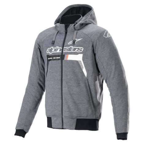 Alpinestars Chrome Ignition Hoodie Melange/Dark Gray/White XL Textilná bunda