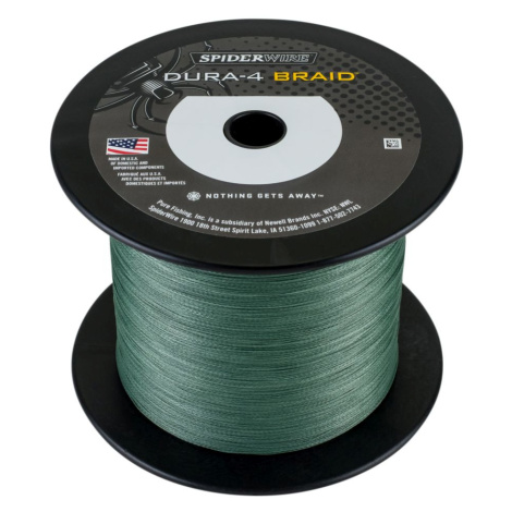 Spiderwire splietaná šnúra dura4 green-priemer 0,10 mm / nosnosť 9,1 kg