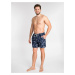 Yoclub Man's Swimsuits Men's Beach Shorts P1 Navy Blue