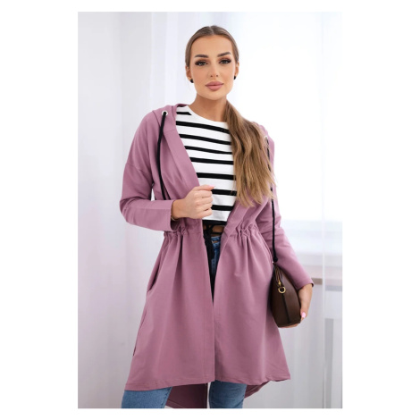 Coatee with longer back dark pink