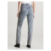 Calvin Klein Jeans Džínsy 'HIGH RISE STRAIGHT'  modrá denim