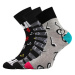 Boma Ivana 54 Dámske vzorované ponožky - 3 páry BM000001380200105814 mix