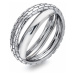 Hot Diamonds Originálny strieborný prsteň s diamantom Woven DR235 58 mm