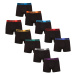 10PACK pánske boxerky Nedeto čierne (10NB005)