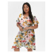 Creamy Women Floral Wrap Dress ONLY CARMAKOMA Livia - Women