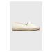 Kožené espadrilky Calvin Klein ESPADRILLE W/HW biela farba, HW0HW01457