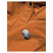 Dámska zimná bunda "parka" v karamelovej farbe s kožušinovou podšívkou (M21312)