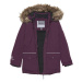 Dievčenská bunda COLOR KIDS Parka w. fake fur, AF 10.000, potent purple