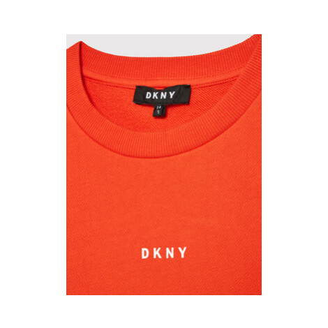 DKNY Úpletové šaty D32820 M Oranžová Regular Fit