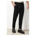 Trendyol Black Italian Cut Pleated Fabric Trousers