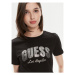 Guess Tričko Ss Rn Sequins Logo T W4GI31 I3Z14 Čierna Regular Fit