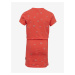 Koralové dievčenské vzorované šaty SAM 73 Welo