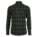 Plaid flannel shirt blk/forest