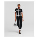 Šaty Karl Lagerfeld Classic Knit Dress Black/White