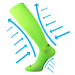 VOXX kompresné ponožky Lithe neónovo zelené 1 pár 113876