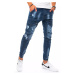 Trendové pánske džínsy modrej farby