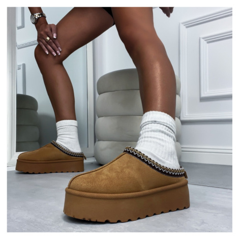 Camelová nasúvacia obuv iMóda