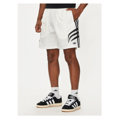 Adidas Športové kraťasy Q3 Atlanta IX6729 Biela Regular Fit