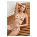 Trendyol Colorful Stripe Detailed Textured Bikini Set