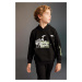 DEFACTO Boy&#39;s Oversize Fit Hooded Printed Sweatshirt