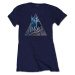 Def Leppard Tričko Triangle Logo Womens Navy Blue