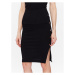 Guess Puzdrová sukňa Edna W3GD99 KBPF0 Čierna Slim Fit