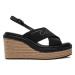 Calvin Klein Espadrilky Wedge Sandal 50 He HW0HW01965 Čierna