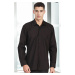 G726 DEWBERRY MEN'S SHIRT-LIGHT BLACK