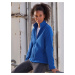 Blue women's fleece with stand-up collar Russell