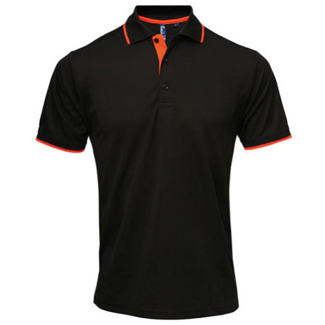 Premier Workwear Pánske funkčné polo tričko PR618 Black