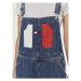 Tommy Jeans Nohavice na traky Classic Flag DW0DW18208 Modrá Wide Leg