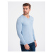 Svetlo modrý pánsky sveter Ombre Clothing