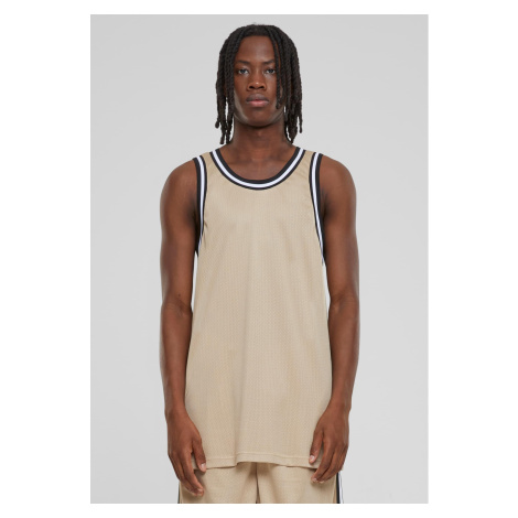 Men's Fishnet Tank Top - Beige Urban Classics